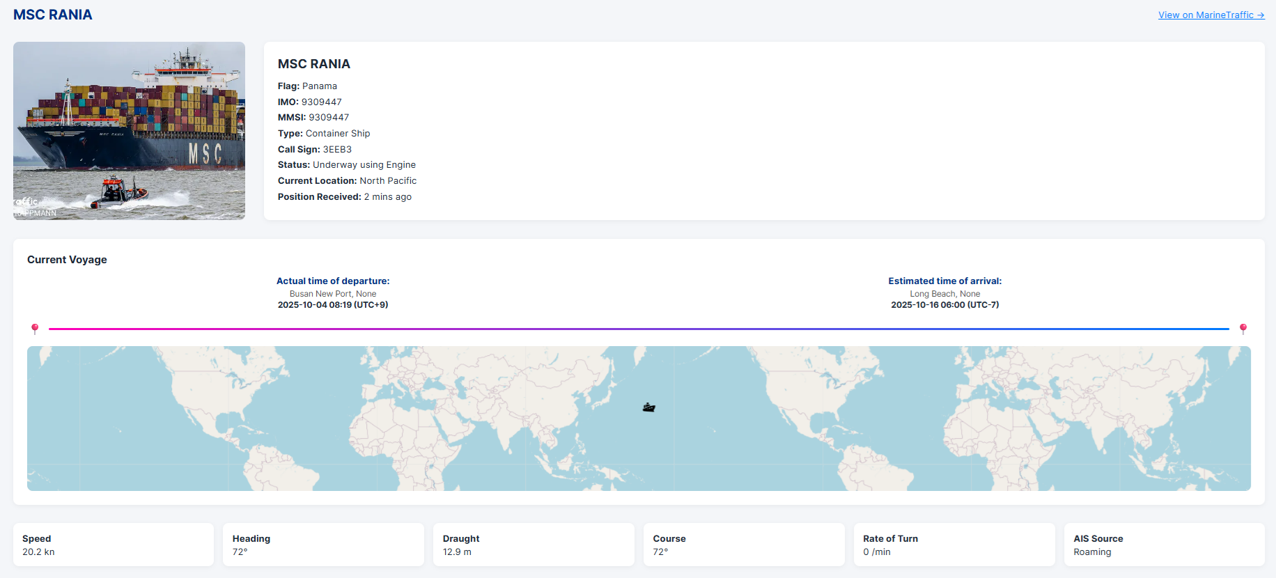 Vessel tracking